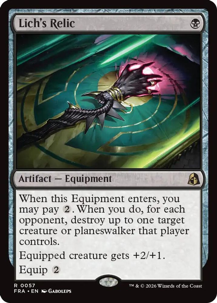 Lich's Relic · 57 · Reality Fracture · Foil