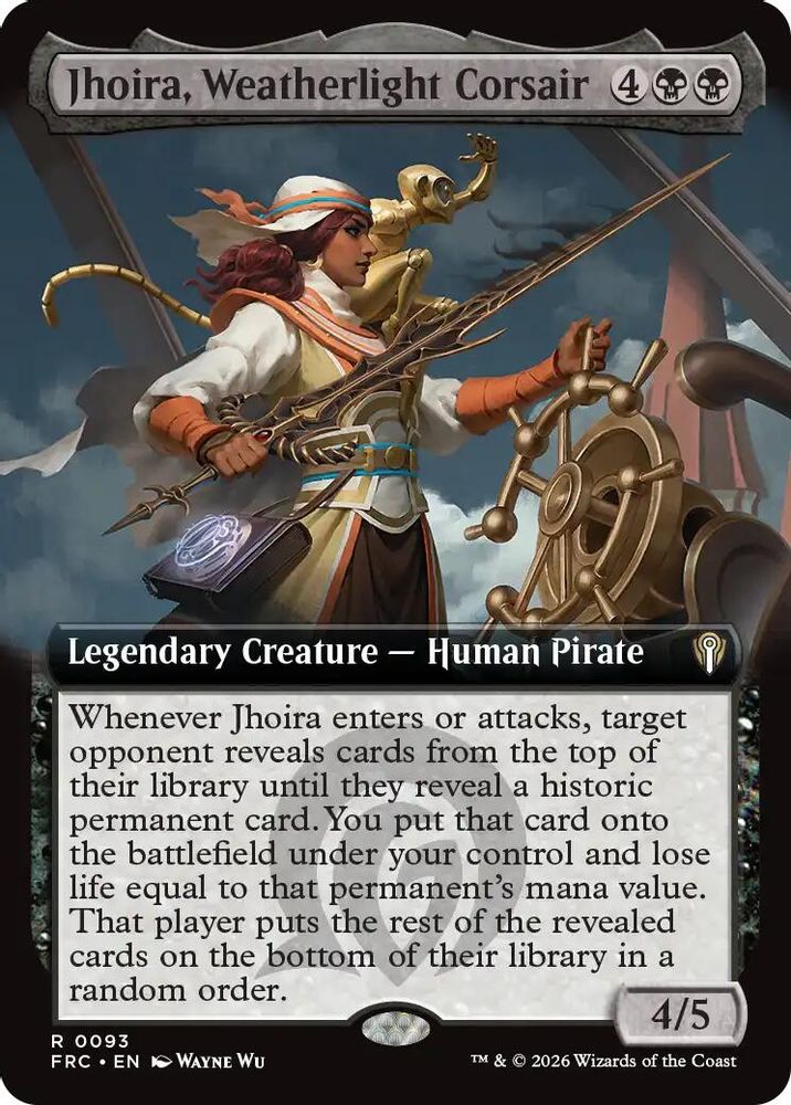 Jhoira, Weatherlight Corsair (Extended Art) · 93 · Commander: Reality Fracture · Non-foil