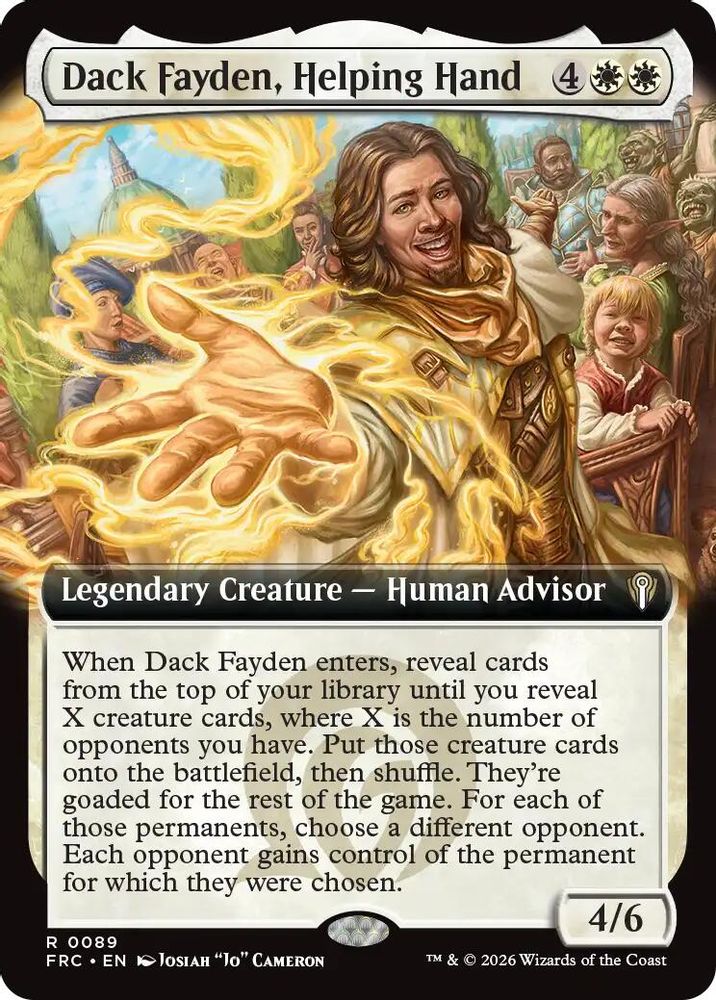 Dack Fayden, Helping Hand (Extended Art) · 89 · Commander: Reality Fracture · Non-foil