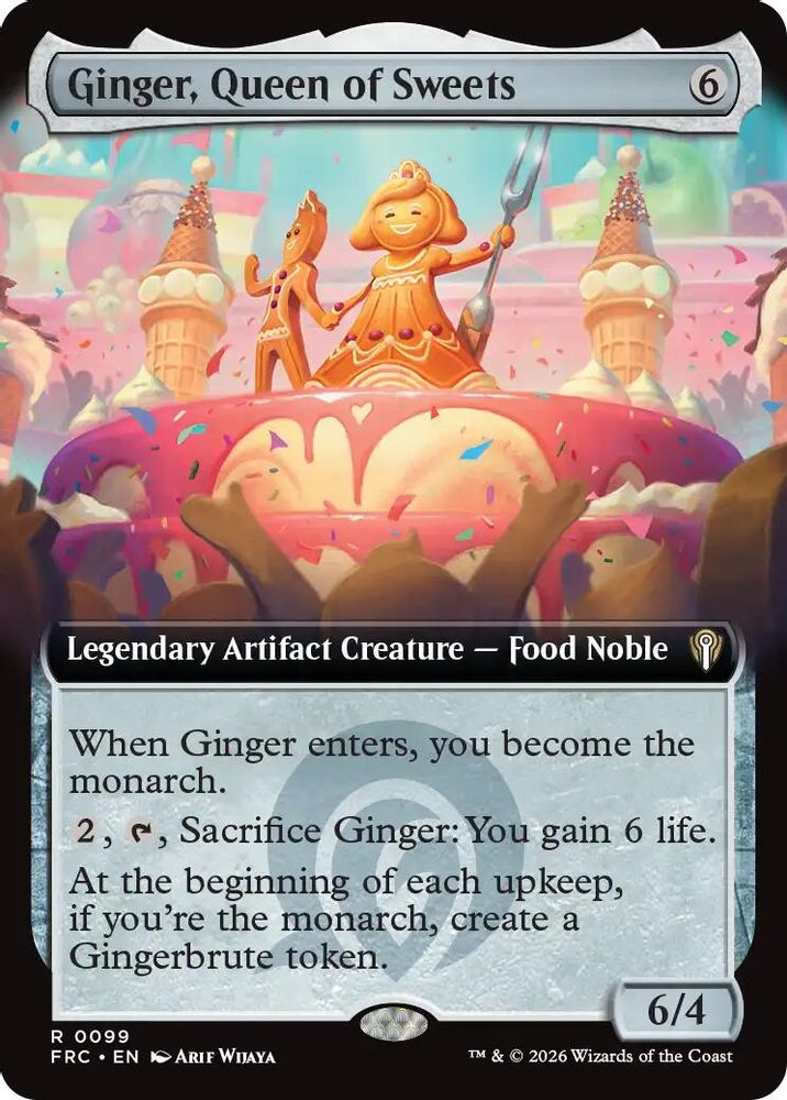 Ginger, Queen of Sweets (Extended Art) · 99 · Commander: Reality Fracture · Non-foil