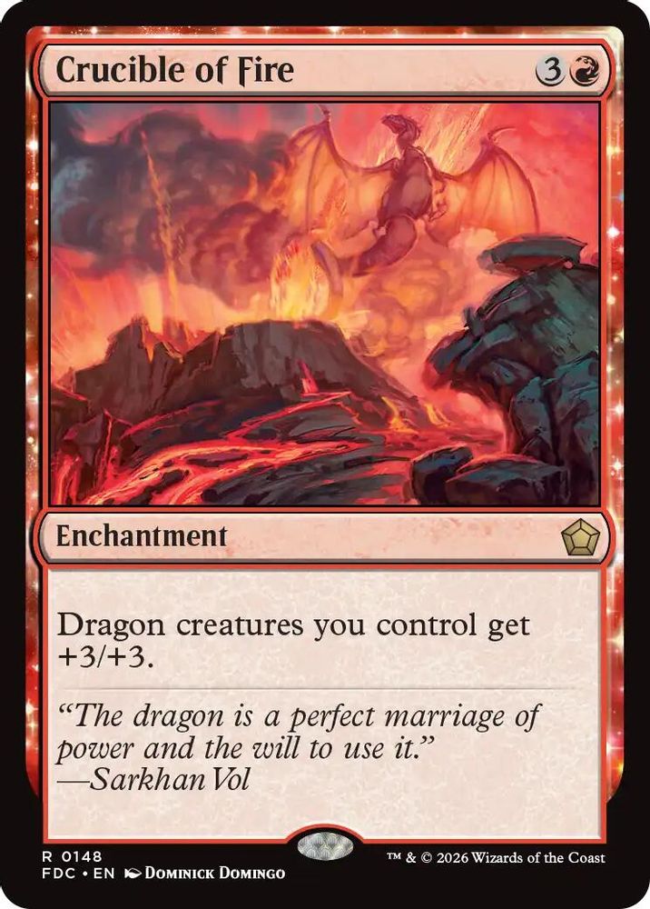 Crucible of Fire · 148 · Commander: Foundations · Non-foil