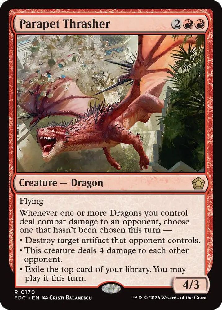Parapet Thrasher · 170 · Commander: Foundations · Non-foil