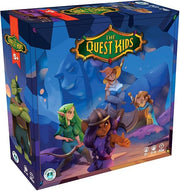 The Quest Kids (PREORDER) - Colorful board game box titled "The Quest Kids" with illustrated cartoon children and a dragon in a fantasy setting.