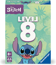 Level 8: Stitch Edition - Level 8 card game box featuring blue Stitch character on green background with white text and purple Disney Stitch logo.
