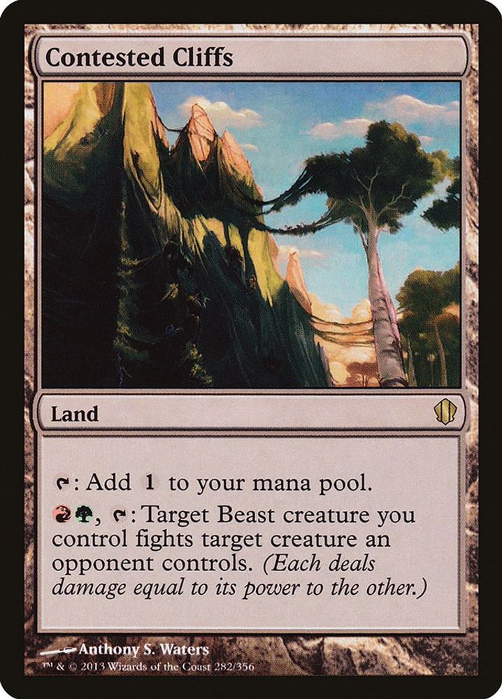 Contested Cliffs · 282 · C13 · Non-foil