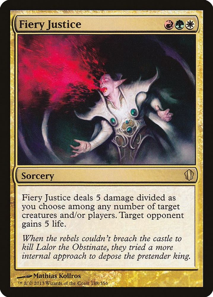 Fiery Justice · 188 · Commander 2013 · Non-foil