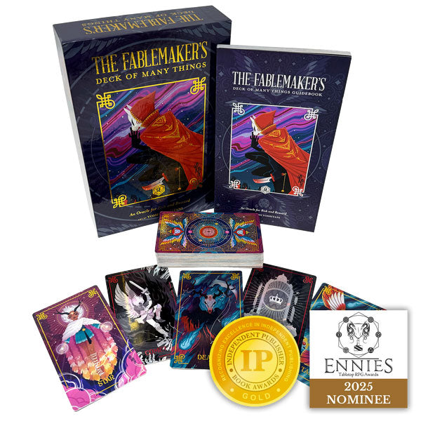 The Fablemaker's Deck of Many Things: Holo-Foil Box Set (Holo-Foil Deck + Guidebook) (5e)