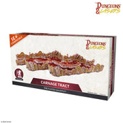 Dungeons & Lasers: Carnage Tract (Unpainted) (PREORDER) - Dungeons & Lasers Carnage Tract unpainted tabletop terrain piece with jagged, flayed canyon walls in resin model kit box.