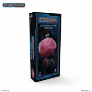 Starfinder: Contemplative Mentor - Tall rectangular box with dark sci-fi themed design featuring a large pink brain and small spacecraft around it, labeled.