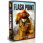 Flash Point: Fire Rescue, 2nd Edition (PREORDER) - Fire Rescue board game box with firefighter in yellow gear and red helmet holding axe against smoky background.