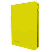 Arcane Fortress 9-Pocket Zippered Binder: Neon Color - Yellow - Neon yellow zippered binder with rounded corners and subtle embossed Arcane Fortress logo.