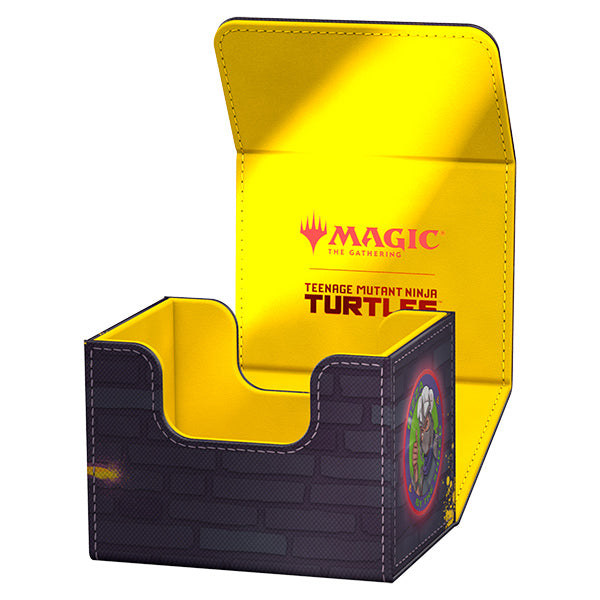 Ultimate Guard Sidewinder 100+ Xenoskin Deck Case: Teenage Mutant Ninja Turtles - Swamp - The Gathering logo.