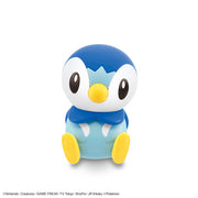 Pokémon Model Kit Quick!! - Piplup (PREORDER) - Small blue and white Piplup figure with yellow beak and feet, rounded body and large eyes.