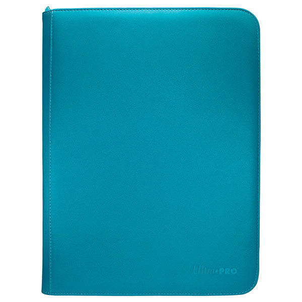 Ultra Pro 9-Pocket Zippered Binder: Vivid - Teal (PREORDER) - Teal Ultra Pro 9-pocket card binder with zipper closure and smooth finish.