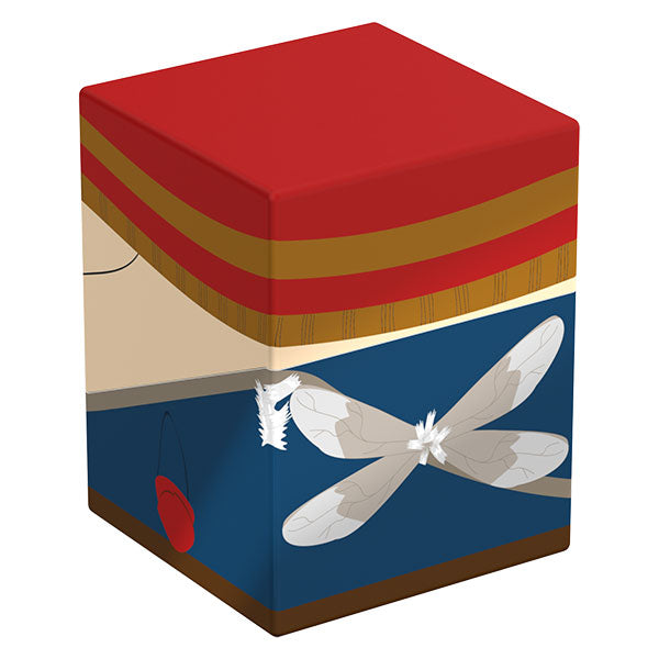 Squaroes 100+ Boulder: South Park: Fractured but Whole - Mosquito (PREORDER) - Red and brown layered cube with cartoon character face and large gray mosquito on a navy background.