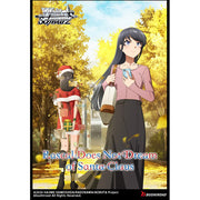 Weiss Schwarz: Rascal Does Not Dream of Santa Claus Booster Display (PREORDER) - Weiss Schwarz Rascal Does Not Dream of Santa Claus booster display box with anime girl and Santa bear in autumn park.