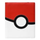 Pokeball Pro Binder - Red and white binder with black trim designed to resemble a classic Pokeball.
