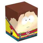 Squaroes 100+ Boulder: South Park: Fractured but Whole - Captain Diabetes (PREORDER) - Cube-shaped deck box featuring Captain Diabetes character from South Park, colorful costume details on sides, smooth finish.