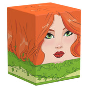 Squaroes 100+ Boulder: Batman: Gotham City - Poison Ivy - Orange and green square deck box featuring Poison Ivy with red hair, green eyes, and vine details.