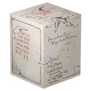 Ultimate Guard Boulder 100+ Return to Earth: The Hobbit - Thror's Map (PREORDER) - Rectangular card storage box with cream background featuring black handwritten text, red runes, and an intricate dragon.