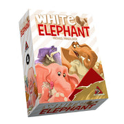 White Elephant (PREORDER) - White Elephant party game box featuring colorful cartoon elephants with playful expressions on the front.