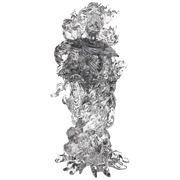 D&D Nolzur's Marvelous Miniatures: Spectral Cloud - Clear translucent plastic miniature of a ghostly skeletal figure surrounded by swirling spectral smoke.