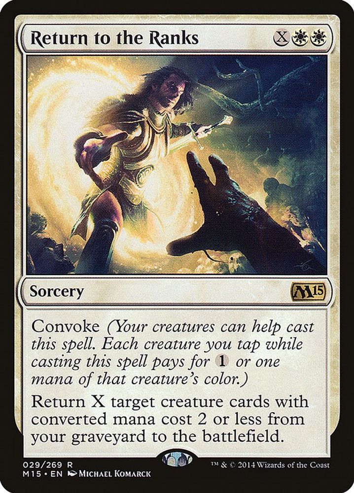 Return to the Ranks · 29 · Magic 2015 (M15) · Non-foil