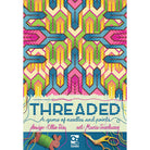Threaded (PREORDER) - Colorful geometric pattern with interlocking shapes in yellow, pink, blue, and green, labeled Threaded board game box.