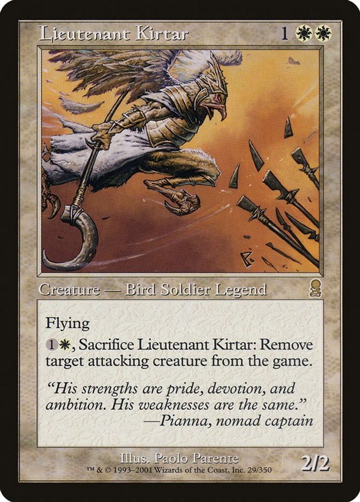 Lieutenant Kirtar · 29 · Odyssey · Non-foil
