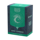 Dragon Shield Dual Sleeves 100ct Box - MTG Guildpact Series - Simic Combine (PREORDER) - Green and teal card sleeve box with swirling wave design and "Simic Combine" text, Dragon Shield branding.