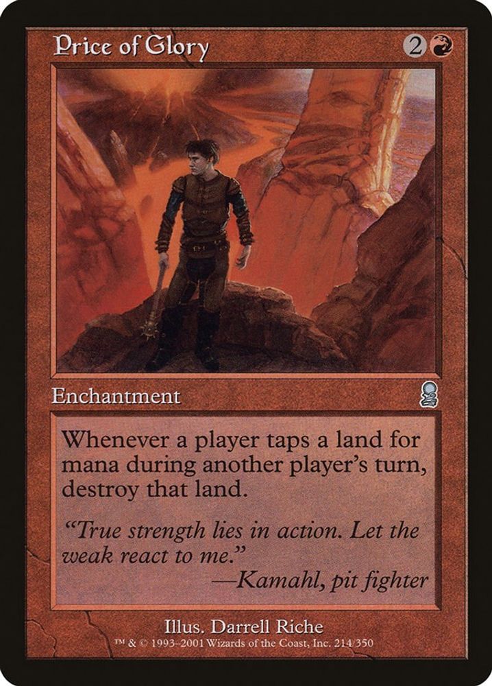 Price of Glory · 214 · Odyssey · Non-foil