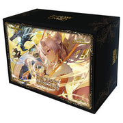Grand Archive TCG: Radiant Origins 1st Edition Booster Box (PREORDER) - Black rectangular booster box featuring fantasy anime-style artwork of a white-haired female character with a staff and.
