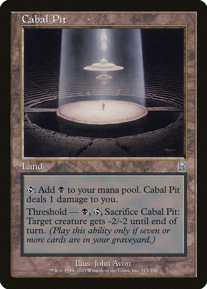 Cabal Pit · 315 · Odyssey · Non-foil