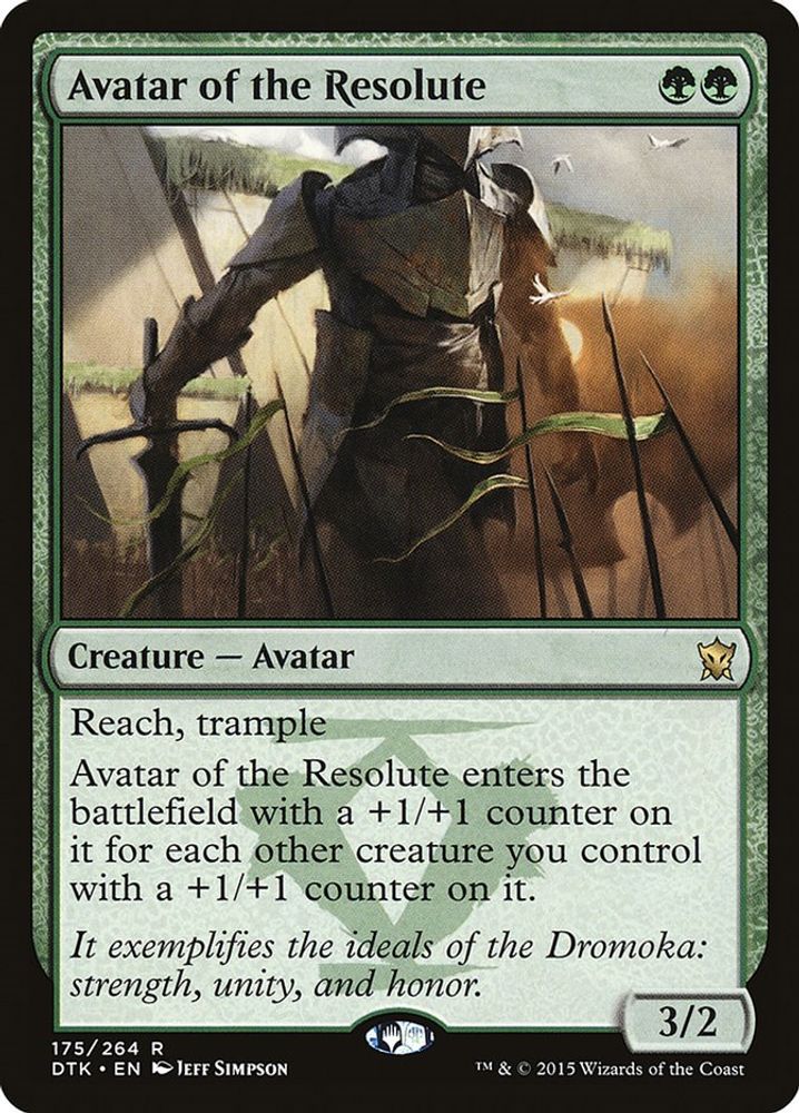 Avatar of the Resolute · 175 · Dragons of Tarkir · Non-foil