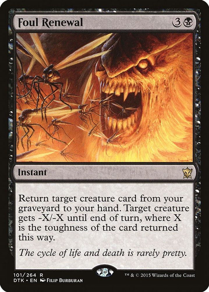 Foul Renewal · 101 · Dragons of Tarkir · Non-foil
