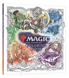 The Official Magic: The Gathering Coloring Book (PREORDER) - The Gathering coloring book with detailed fantasy character illustrations on white cover.