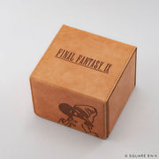Square Enix Deck Case: Final Fantasy XIV - Vivi (PREORDER) - Light brown leatherette deck case with black Final Fantasy IX logo and Vivi illustration.