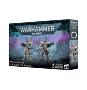 Warhammer 40,000 - Thousand Sons - Sekhetar Robots - Boxed Warhammer 40,000 Sekhetar Robots set featuring blue and gold robotic miniatures with detailed armor and weaponry.