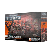 Warhammer 40,000 - Kill Team - Fellgor Ravagers - Warhammer 40,000 Kill Team Fellgor Ravagers box featuring detailed Chaos Beastmen miniatures with dark, fiery red and black.