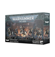Warhammer 40,000 - Astra Militarum - Death Riders - Warhammer 40,000 Astra Militarum Death Riders box featuring five mounted soldier miniatures in futuristic military armor.