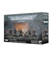 Warhammer 40,000 - Astra Militarum - Kreig Combat Engineers - Warhammer 40,000 Astra Militarum Kreig Combat Engineers box featuring six detailed combat miniatures in military gear with.