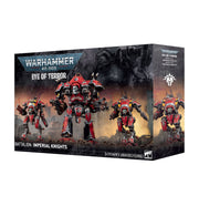 Warhammer 40,000 - Eye of Terror Battalion - Imperial Knights (PREORDER) - Warhammer 40,000 Eye of Terror Battalion box featuring red and metallic grey Imperial Knight models with detailed armor and.