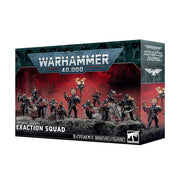 Warhammer 40,000 - Imperial Agents - Exaction Squad (PREORDER) - Boxed set of Warhammer 40,000 Imperial Agents Exaction Squad miniatures, featuring detailed futuristic soldiers in dark.