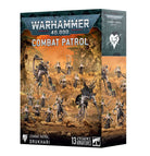 Warhammer 40,000 - Drukhari - Combat Patrol - Warhammer 40,000 Drukhari Combat Patrol box featuring assembled dark futuristic alien warrior miniatures with sleek armor.