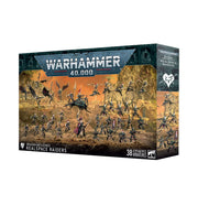 Warhammer 40,000 - Drukhari - Realspace Raiders Battleforce - Warhammer 40,000 Drukhari Realspace Raiders Battleforce box featuring painted miniatures of dark armored warriors and flying
