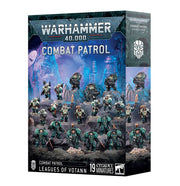 Warhammer 40,000 - Leagues of Votann - Combat Patrol - Warhammer 40,000 Leagues of Votann Combat Patrol box featuring detailed sci-fi armored miniatures in green and metallic.