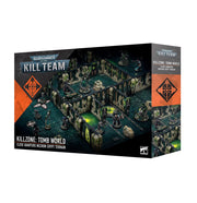Warhammer 40,000 - Killzone - Tomb World - Warhammer 40,000 Killzone Tomb World terrain set box featuring modular sci-fi ruins with green and gray details and.