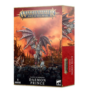 Warhammer Age of Sigmar - Slaves to Darkness - Daemon Prince - Warhammer Age of Sigmar Slaves to Darkness Daemon Prince box art with dark winged armored figure and fiery background.