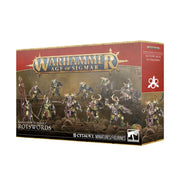 Warhammer Age of Sigmar - Maggotkin of Nurgle - Rotswords - Boxed set of Warhammer Age of Sigmar Maggotkin of Nurgle Rotswords miniatures with detailed monstrous figures in decayed,.
