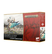 Warhammer Age of Sigmar - Cities of Sigmar - Erasmus Zonn the Enlightened One (PREORDER) - Warhammer Cities of Sigmar Erasmus Zonn miniature box with red and beige design and fantasy artwork.